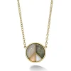 Peace Sign Pendant- Chalcedony, Grey Opal, Moonstone, Peach Moonstone