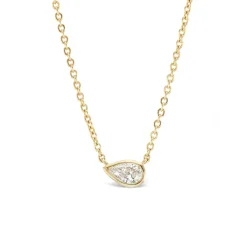Pear Diamond Solitaire Pendant
