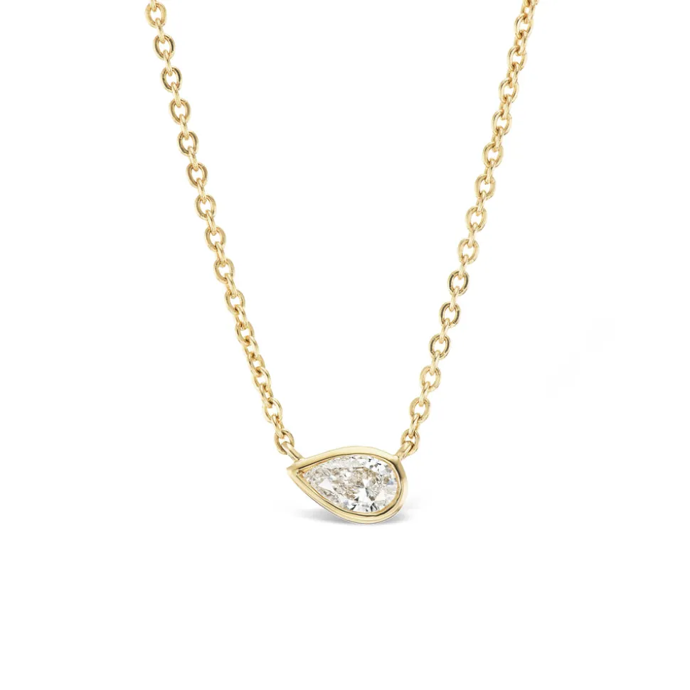 Pear Diamond Solitaire Pendant