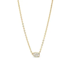 Pear Diamond Solitaire Pendant