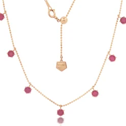 Pink Sapphire Floating Necklace