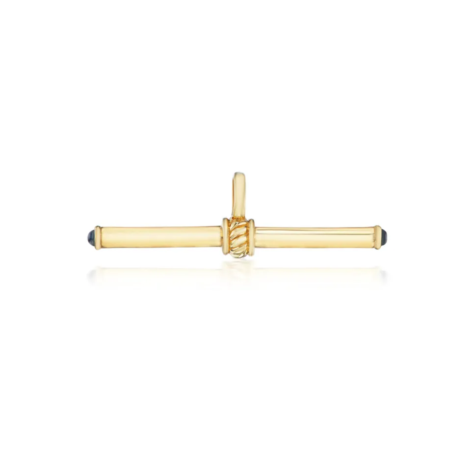 Plain Gold T-Bar Pendant
