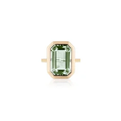 Prasiolite Ring