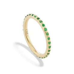 Radiate Stacking Ring- Emerald