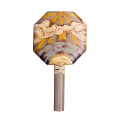 Ray of Sunshine Octagonal Marquetry Mirror