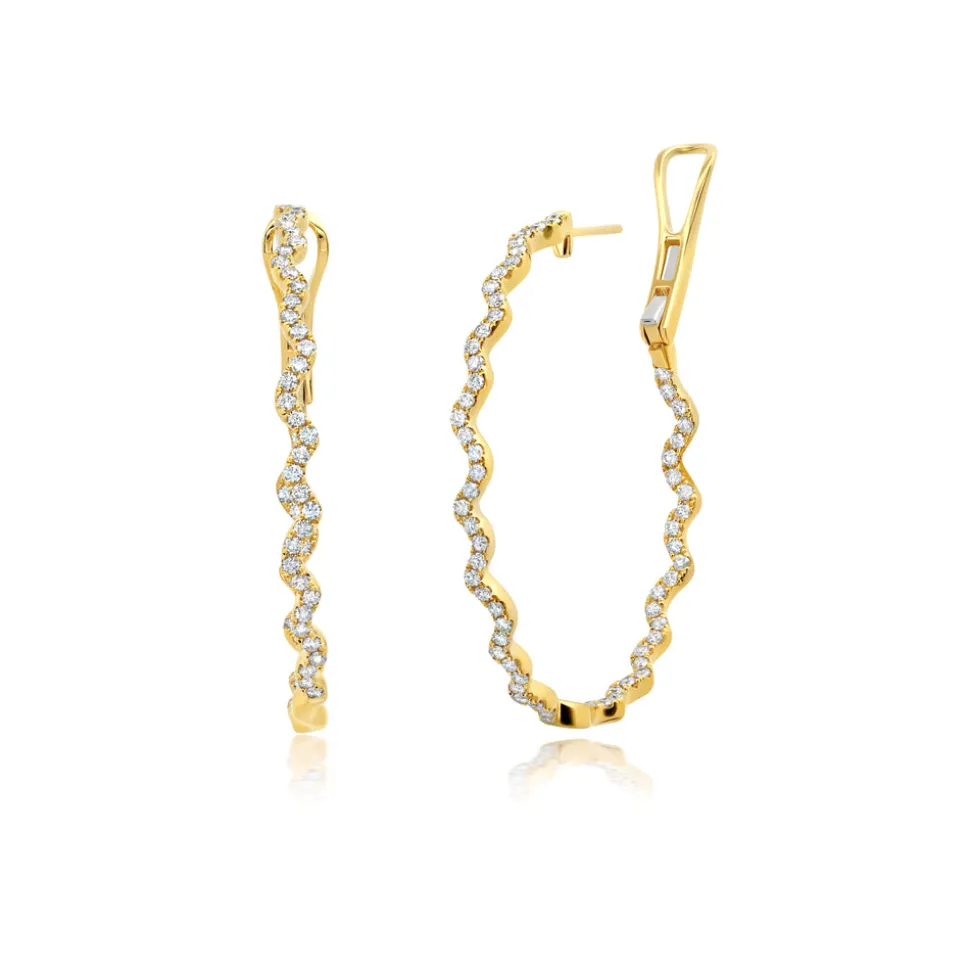 Rio Diamond Inside Outside Hoop Earrings