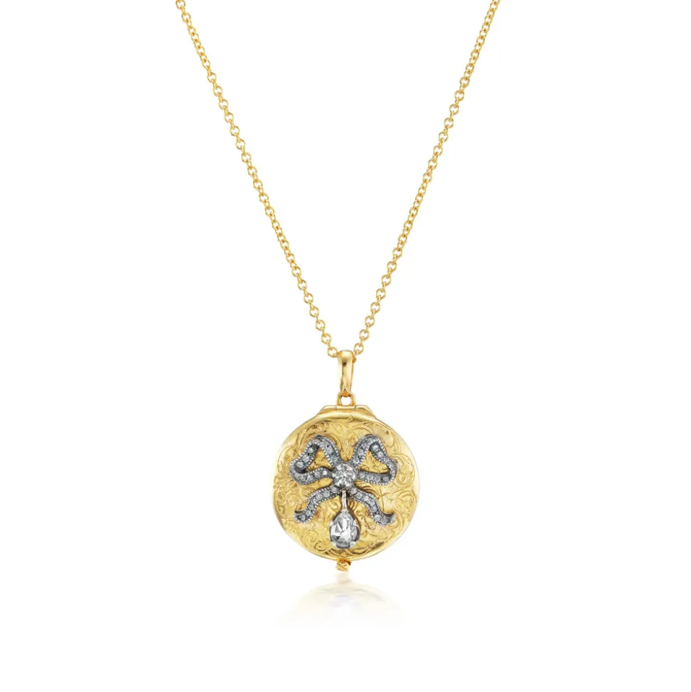 Round Bow Locket