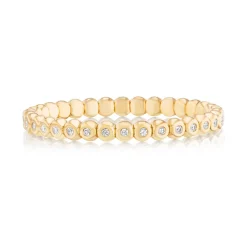 Scintilate Stretch Bezel Diamond Bracelet