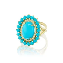 Sleeping Beauty Turquoise Cabochon Ring