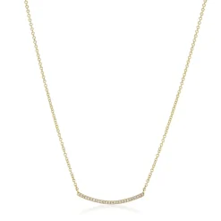 Small Diamond Smile Necklace