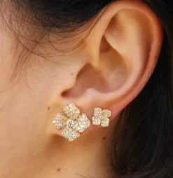 Small Flower Diamond Studs
