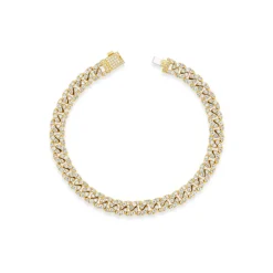 Small Pave Curb Link Bracelet
