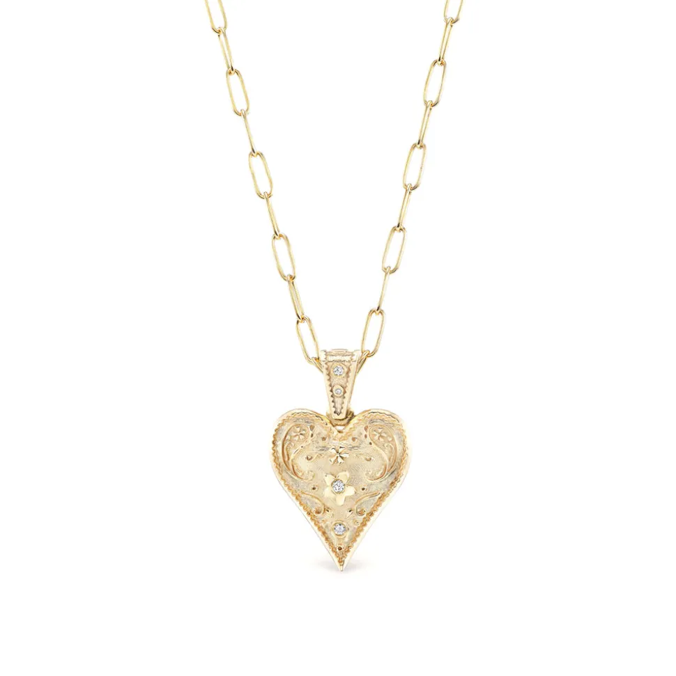 Small Southwestern Heart Pendant