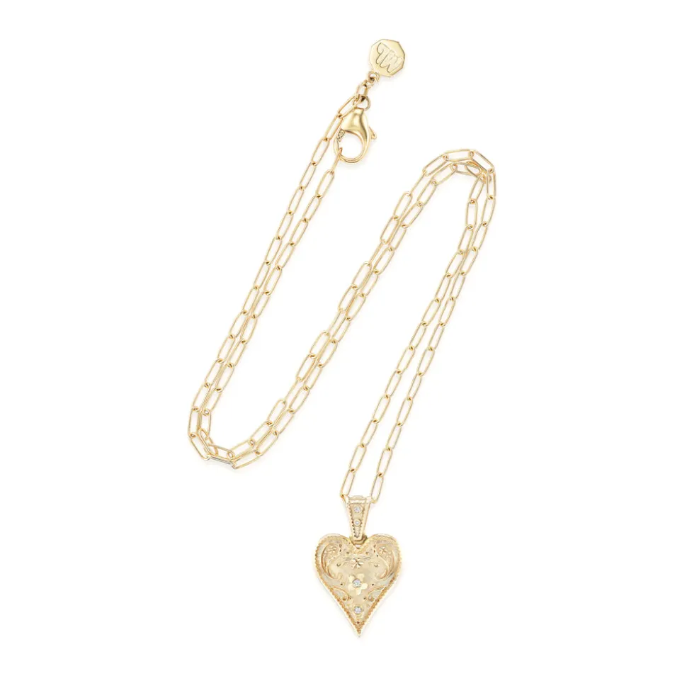 Small Southwestern Heart Pendant