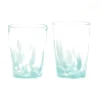 Teal/Transparent Tumbler Set