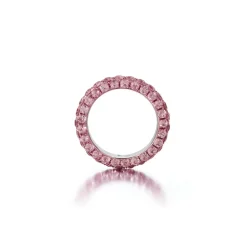 Three Sided Pink Sapphire Ring