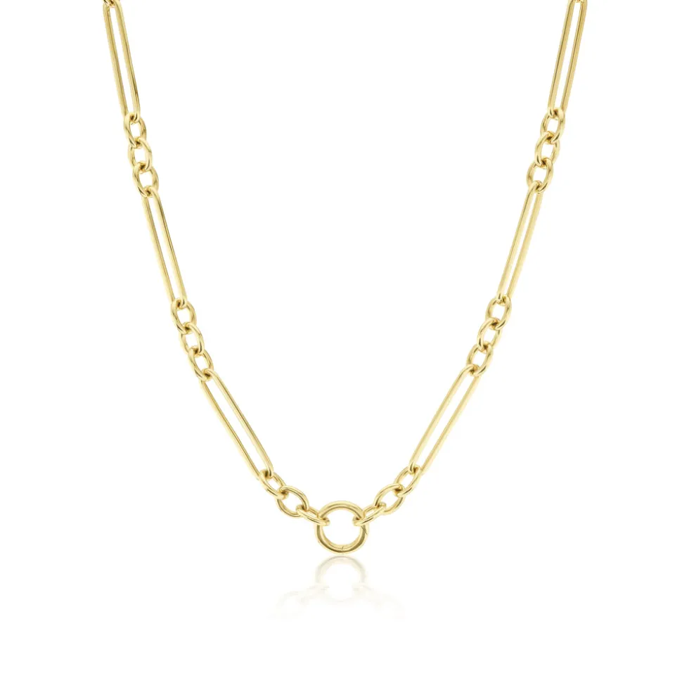 Trombone Link Chain Necklace