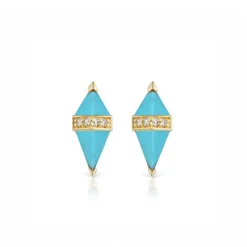 Turquoise Pietra Studs