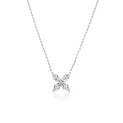 White Gold Mariposa Pendant