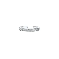 Yellow Gold Single Row Diamond Ear Cuff